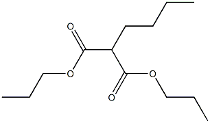 Pentane-1,1-dicarboxylic acid dipropyl ester Structure