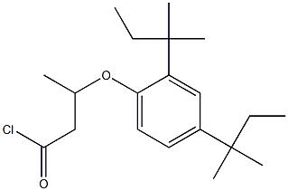 3-(2,4-Di-tert-pentylphenoxy)butanoic acid chloride Struktur