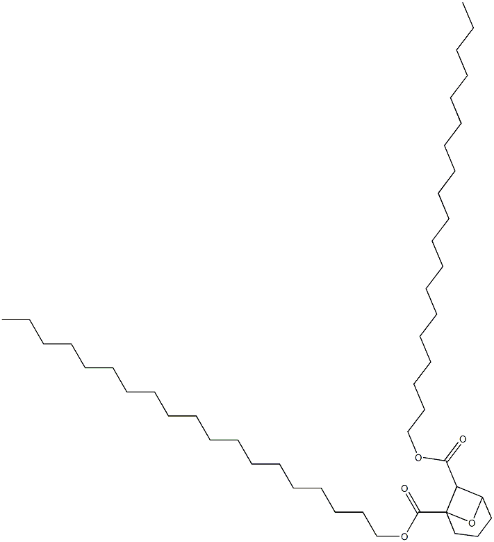 7-Oxabicyclo[3.1.1]heptane-1,6-dicarboxylic acid dinonadecyl ester Struktur