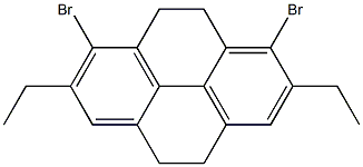 4,5,9,10-Tetrahydro-1,8-dibromo-2,7-diethylpyrene Struktur