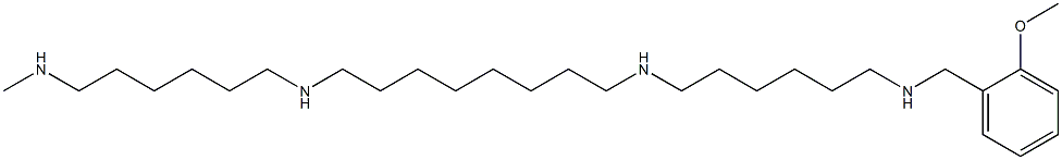 1-(2-Methoxyphenyl)-2,9,18,25-tetraazahexacosane Struktur