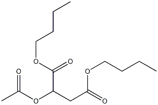 2-Acetyloxybutanedioic acid dibutyl ester Struktur