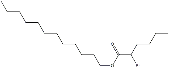 2-Bromohexanoic acid dodecyl ester Struktur