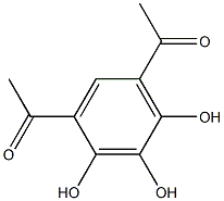 4,6-Diacetyl-1,2,3-benzenetriol Struktur