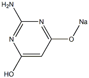 2-Amino-4-sodiooxypyrimidin-6-ol Struktur