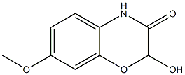 7-Methoxy-2-hydroxy-2H-1,4-benzooxazine-3(4H)-one Struktur