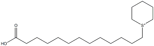 1-(12-Carboxydodecyl)hexahydrothiopyrylium Struktur