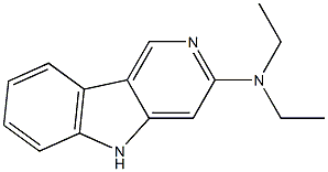 N,N-Diethyl-5H-pyrido[4,3-b]indol-3-amine Struktur