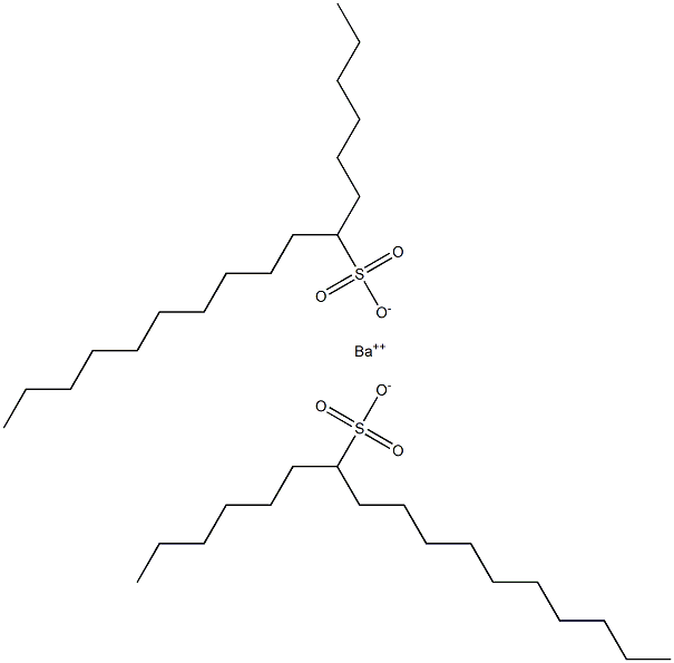 Bis(heptadecane-7-sulfonic acid)barium salt Struktur