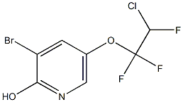 3-Bromo-5-(2-chloro-1,1,2-trifluoroethoxy)pyridin-2-ol Struktur