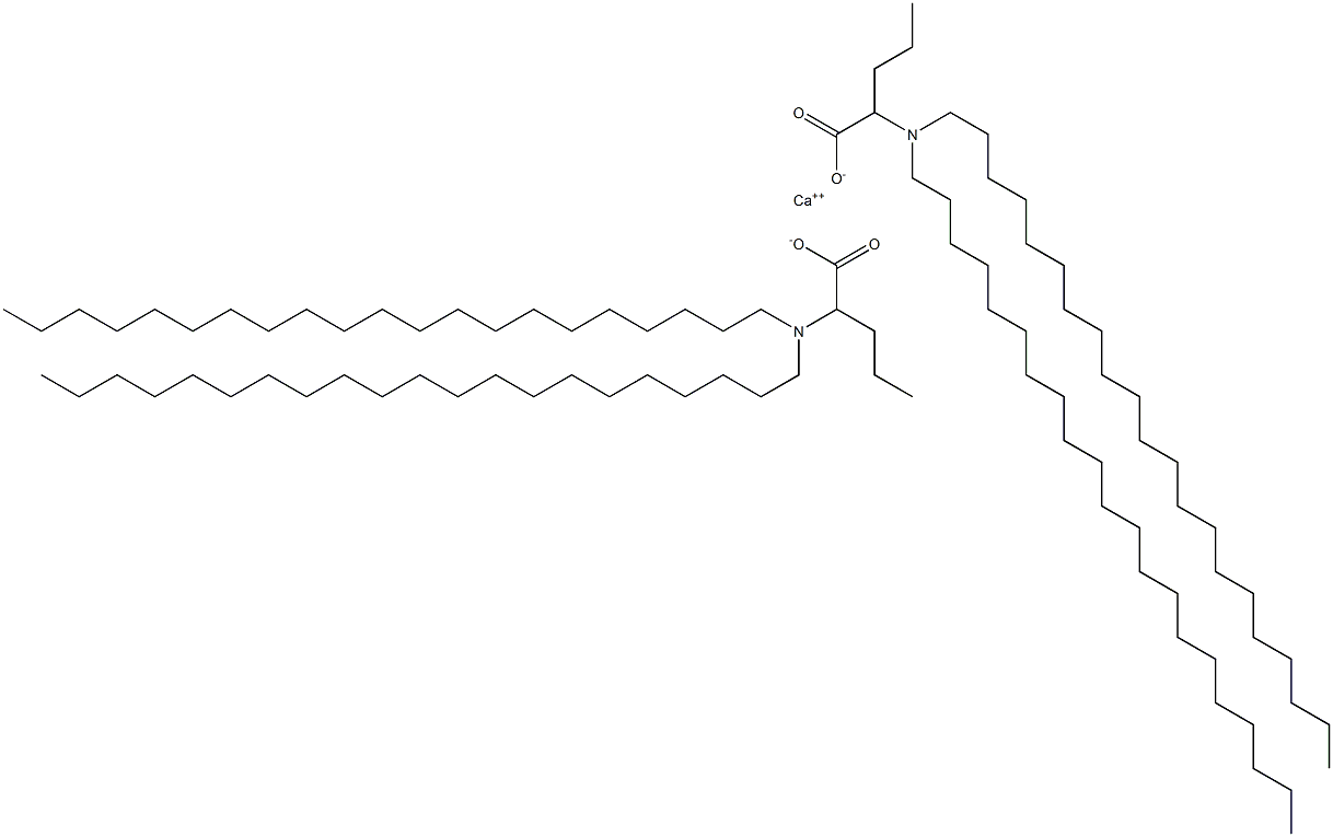 Bis[2-(dihenicosylamino)valeric acid]calcium salt Struktur