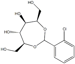 2-O,5-O-(2-Chlorobenzylidene)-L-glucitol Struktur