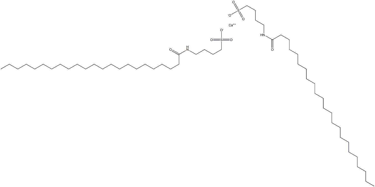 Bis[4-[(1-oxotricosyl)amino]-1-butanesulfonic acid]calcium salt Struktur