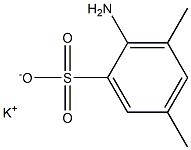 2-Amino-3,5-dimethylbenzenesulfonic acid potassium salt Struktur