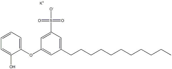 2'-Hydroxy-5-undecyl[oxybisbenzene]-3-sulfonic acid potassium salt Struktur