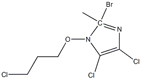 2-Bromo-4,5-dichloro 1-(3-chloropropoxy)methyl-1H-imidazole Struktur