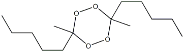 3,6-Dimethyl-3,6-dipentyl-1,2,4,5-tetroxane Struktur