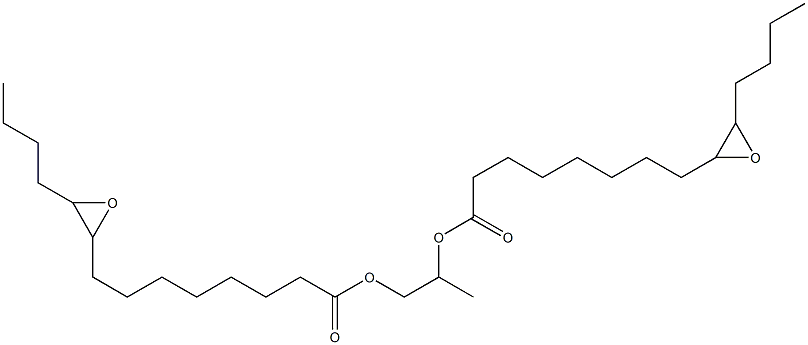 Bis(9,10-epoxytetradecanoic acid)1,2-propanediyl ester Struktur