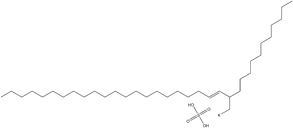 Sulfuric acid 2-undecyl-3-tetracosenyl=potassium ester salt Struktur