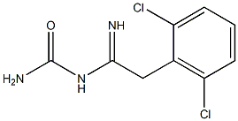 N-Carbamoyl-2-(2,6-dichlorophenyl)acetamidine Struktur