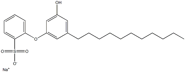 3'-Hydroxy-5'-undecyl[oxybisbenzene]-2-sulfonic acid sodium salt Struktur