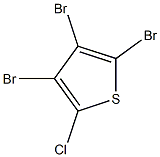 2-Chloro-3,4,5-tribromothiophene Struktur