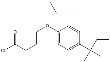 4-(2,4-Di-tert-pentylphenoxy)butanoic acid chloride Struktur