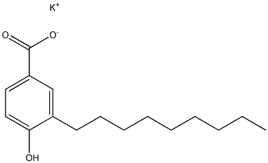 3-Nonyl-4-hydroxybenzoic acid potassium salt Struktur