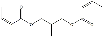 Bisisocrotonic acid 2-methyl-1,3-propanediyl ester Struktur