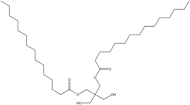 Dipentadecanoic acid 2,2-bis(hydroxymethyl)-1,3-propanediyl ester Struktur