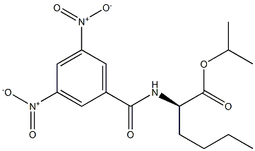 (2R)-2-[(3,5-Dinitrobenzoyl)amino]hexanoic acid isopropyl ester Struktur