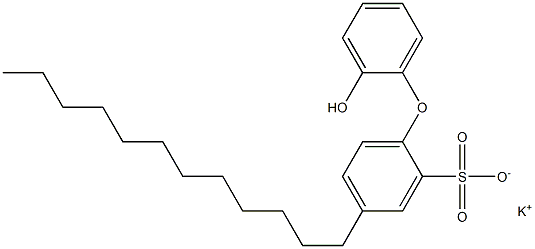 2'-Hydroxy-4-dodecyl[oxybisbenzene]-2-sulfonic acid potassium salt Struktur