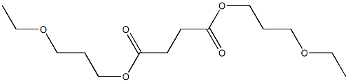 Butanedioic acid bis(3-ethoxypropyl) ester Struktur