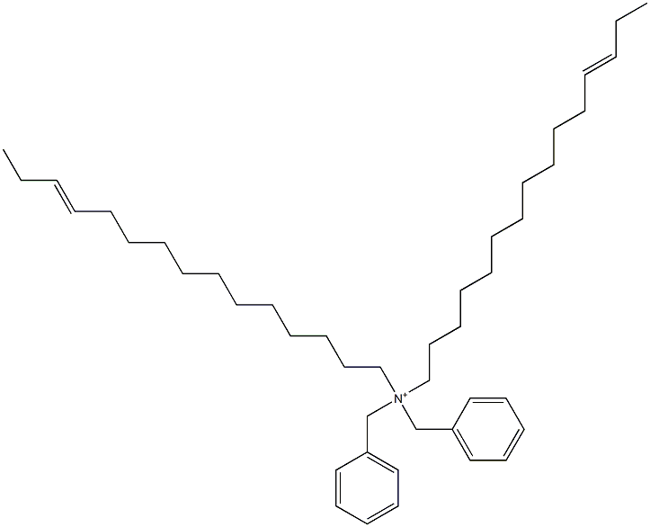 Di(12-pentadecenyl)dibenzylaminium Struktur