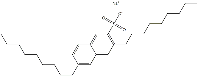 3,6-Dinonyl-2-naphthalenesulfonic acid sodium salt Struktur