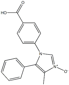 4-[(4-Methyl-5-phenyl-1H-imidazole 3-oxide)-1-yl]benzoic acid Struktur