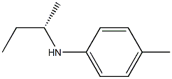 [S,(+)]-N-sec-Butyl-p-toluidine Struktur