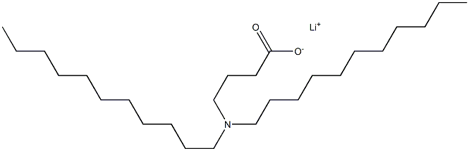 4-(Diundecylamino)butyric acid lithium salt Struktur