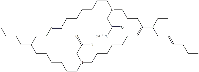 ビス[N,N-ジ(7-ウンデセニル)アミノ酢酸]カルシウム 化學(xué)構(gòu)造式