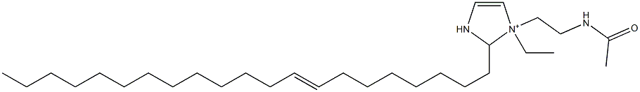 1-[2-(Acetylamino)ethyl]-1-ethyl-2-(8-henicosenyl)-4-imidazoline-1-ium Struktur