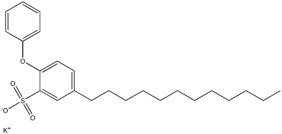 2-Phenoxy-5-dodecylbenzenesulfonic acid potassium salt Struktur