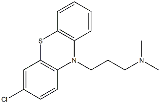 3-(3-Chloro-10H-phenothiazine-10-yl)propyldimethylamine Struktur