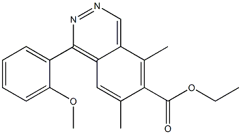 1-(2-Methoxyphenyl)-5,7-dimethylphthalazine-6-carboxylic acid ethyl ester Struktur