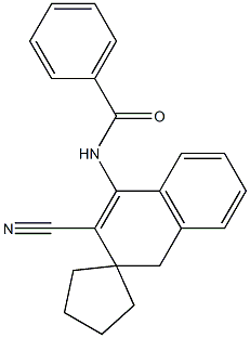 N-[3-Cyanospiro[naphthalene-2(1H),1'-cyclopentan]-4-yl]benzamide Struktur