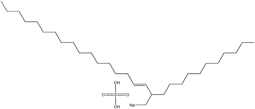 Sulfuric acid 2-undecyl-3-nonadecenyl=sodium ester salt Struktur