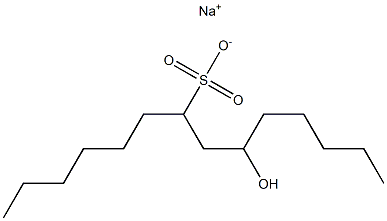 9-Hydroxytetradecane-7-sulfonic acid sodium salt Struktur