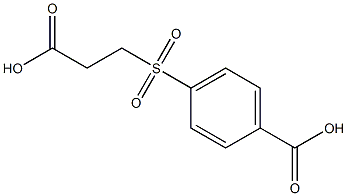 4-[(2-Carboxyethyl)sulfonyl]benzoic acid Struktur