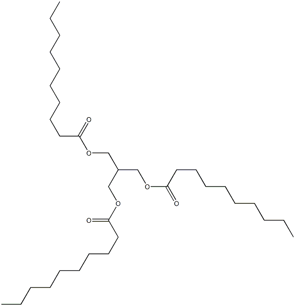 2-[(Decanoyloxy)methyl]-1,3-propanediol didecanoate Struktur