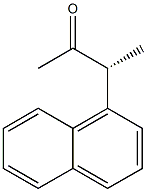 [R,(-)]-3-(1-Naphtyl)-2-butanone Struktur