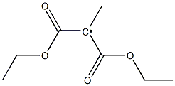 1,1-Bis(ethoxycarbonyl)ethyl radical Struktur